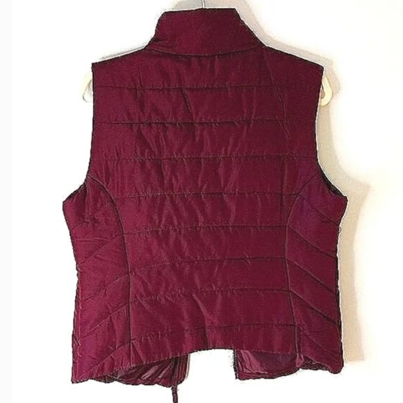 Aeropostale Burgundy Quilted Vest - Picture 3 of 3